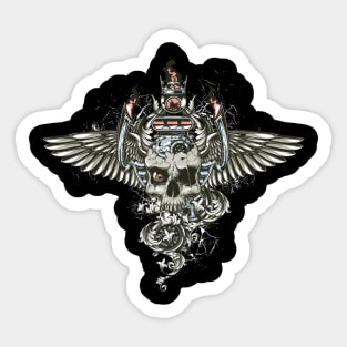 Engine Skull Sticker